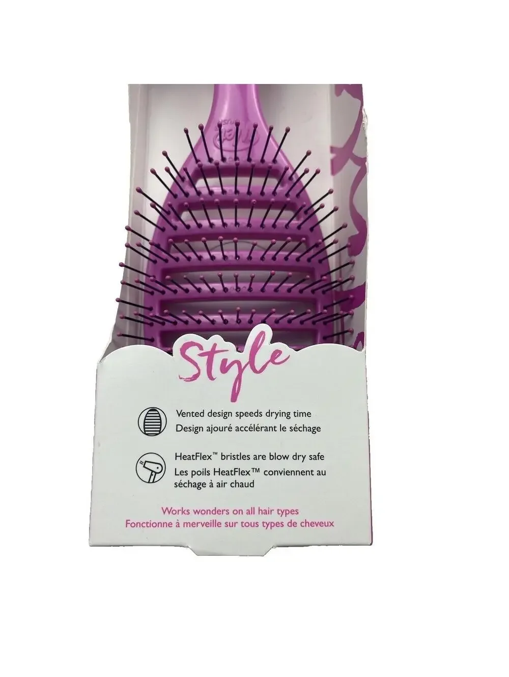 Wet Hair Brush Detangler Smooth Tangle-Free Brushing for All Hair Types New